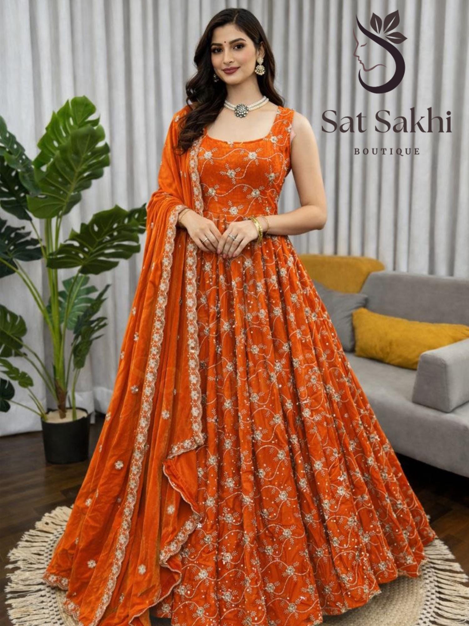 orange indian dress for wedding Bride and Groom in Orange Indian Wedding Attire Have Nerf War