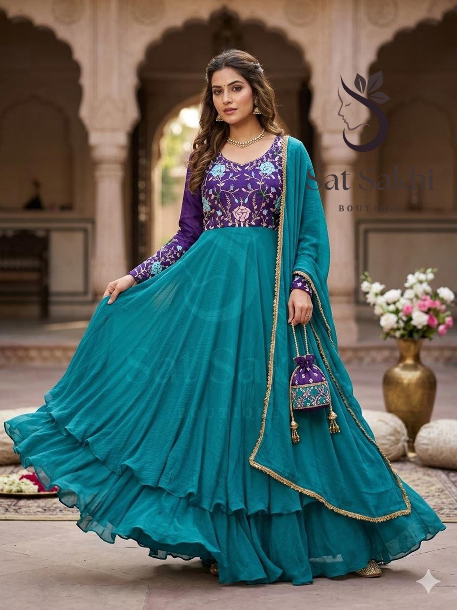 Anarkali Floor Length - Etsy
