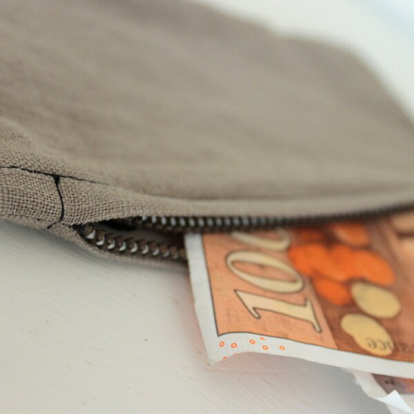 Zipper Pouch - German Linen