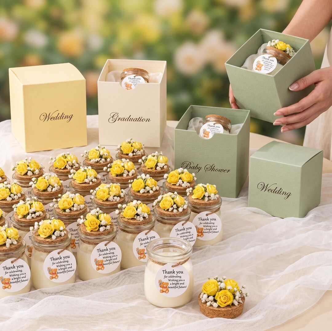 Personalized Wedding Candle Favor,wedding Favors for Guest in Bulk ...