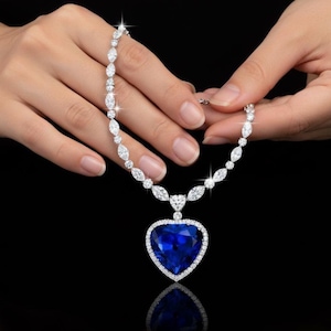 Heart of the ocean necklace titanic - Etsy 日本