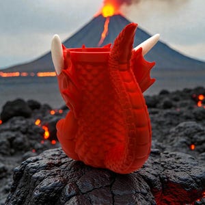 Porta helados con forma de dragón impreso en 3D imagen 3