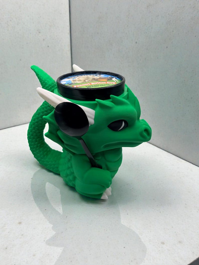Porta helados con forma de dragón impreso en 3D imagen 4
