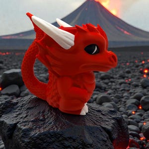 Porta helados con forma de dragón impreso en 3D imagen 2