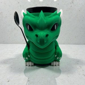 Porta helados con forma de dragón impreso en 3D Green