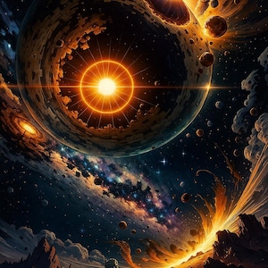 Celestial Dream Wallpaper Pack – 5 Cosmic Landscape 4K iPhone Backgrounds (Digital Download)