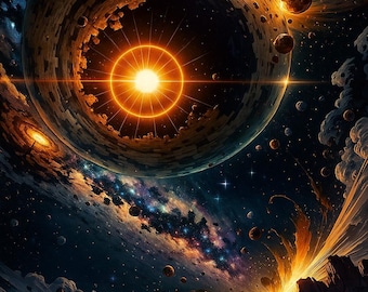 Celestial Dream Wallpaper Pack – 5 kosmisch landschap 4K iPhone-achtergronden (digitale download)