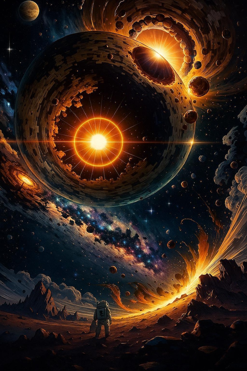 Celestial Dream Wallpaper Pack – 5 Cosmic Landscape 4K iPhone ...