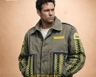Nostromo Crew Jacket Brett Alien Cosplay, Sci-Fi Military Field Coat, USCSS Nostromo Flight Jacket, Weyland Yutani Corp, Alien 1979 Fan Gift