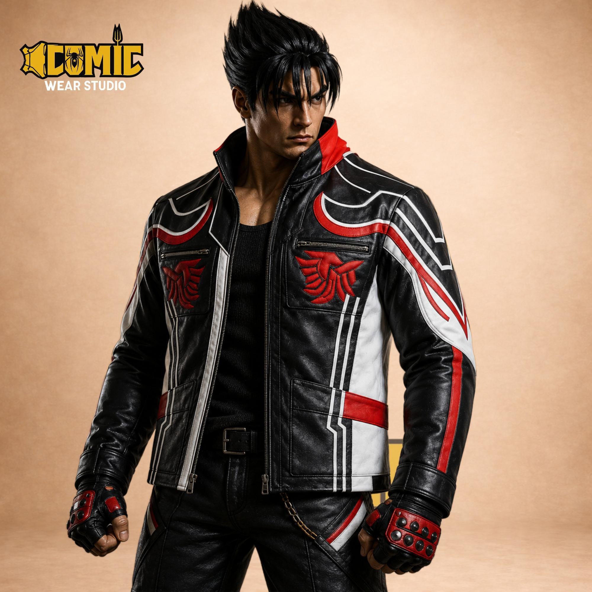 鉄拳4 フェイクレザージャケット 鉄拳8のジン・カザマをイメージしたレザージャケット - ゲーマー
