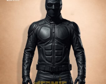 Black Noir Leather Inspired Jacket, The Boys Cosplay Costume, Matte Black Tactical Armor Coat, Vought Seven Biker Jacket Custom Assassin