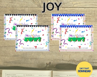 Printable Scripture Card Joy Memory Verse About Joy of the Lord Bible Verse Card Gods Promise Christian Affirmation Mind Renewal Card