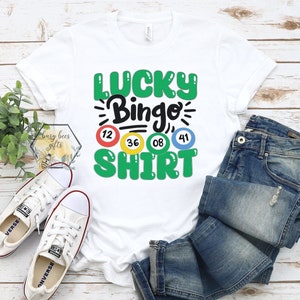 Lucky Bingo Shirt Green, Bingo T-Shirt, Bingo Shirt, Ladies Night Bingo, Cruise Bingo, Cruise Bingo Shirt, Vacation Bingo Shirt