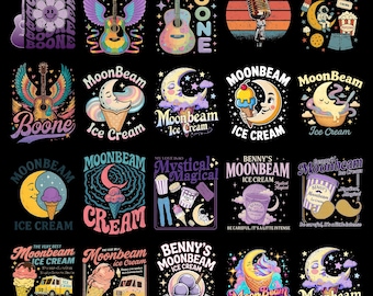 Boone MoonBeam Ice Cream PNG Bundle (Digital Download)