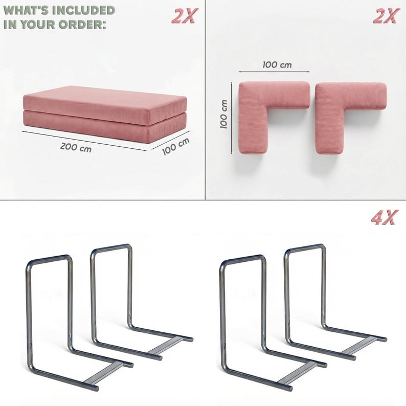Cozy Modular Floor Sofa Bed for Home Theater Setup, Movie Nights, and Lounging with Washable Covers and Extra Slipcover Option
