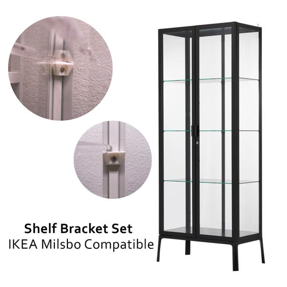 IKEA Milsbo Extra Shelf Bracket Set - Add Shelves to Your Cabinet