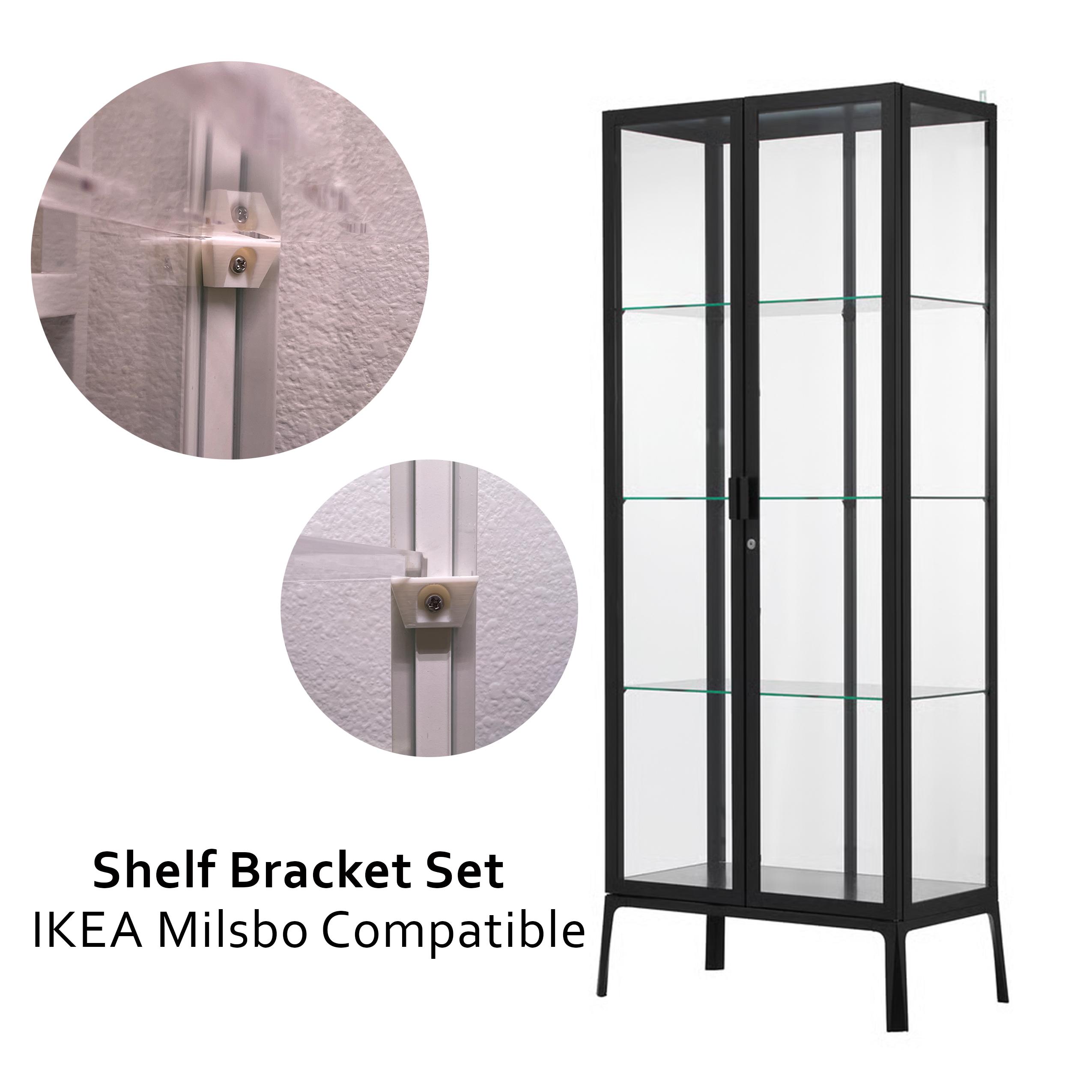 IKEA Milsbo Extra Shelf Bracket Set - Add Shelves to Your Cabinet
