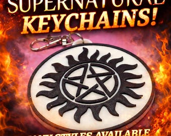 Supernatural Keychain | Anti-Possession Symbol, Fan Gift
