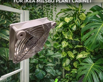 Soporte de ventilador de esquina para armario IKEA Milsbo (120 mm u 80 mm) para armario de plantas
