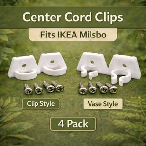 IKEA Milsbo Rear Cord Management Clips | Wire Organizer, 4pk