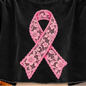 May include: A black long-sleeve sweatshirt featuring a large, intricate pink lace ribbon graphic on the front. The text BUY 1 GET 1 FREE is visible at the top, and the text HIGH QUALITY PNG FILE 300 DPI is visible at the bottom of the image.