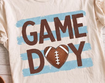 Game Day Png | Football PNG | Stripes Football Shirt Design | Football Mom Png | Digital Download