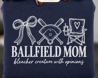 Ballfield Mom PNG | Baseball Mom Sublimation | Bleacher Creature Shirt Design | Game Day Baseball Graphic | Sports Mom Digital Download