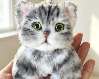 手縫いのぬいぐるみ猫のぬいぐるみ - Etsy 日本