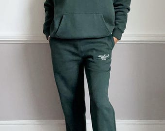 Heritage Green Weekend Loungewear Straight Leg Trousers