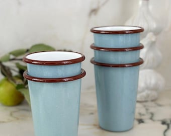 Bath Blue Enamel Tumbler