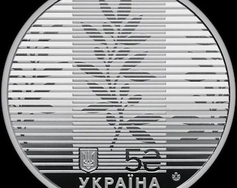 Moneda diplomática de 5 grivnas de Ucrania de 2025 – Moneda conmemorativa ucraniana – Regalo de colección en embalaje de recuerdo
