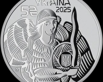 Moneda de 5 grivnas ucranianas de 2025 – Buque de superficie no tripulado Magura – Moneda conmemorativa de colección