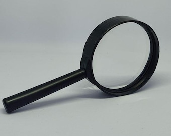 Lupa de mano de 50 mm: lupa compacta para monedas, sellos y billetes