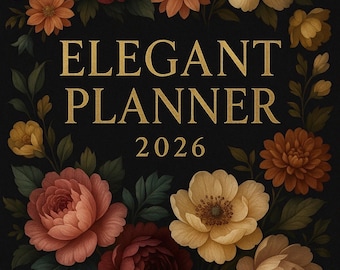 "Vintage Floral 2026 Kalender Vorschau - Elegante monatliche Layouts"
