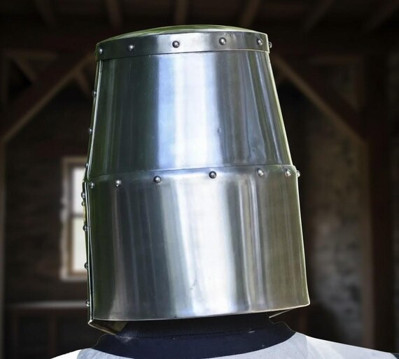 handmade madieval helmet Crusader Knight Templar … - image 3