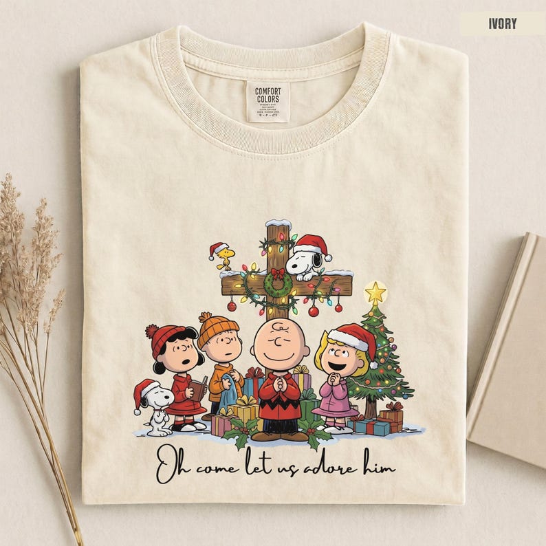 Comfort Colors® Cute Cartoon Dog Christmas T-shirt, Holiday Dog Shirt ...