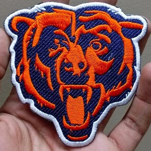 Chicago Bears NFL Team Logo Iron On Patch - Sew Patch - Embroidered Patch for Jackets, Bags, Apparel