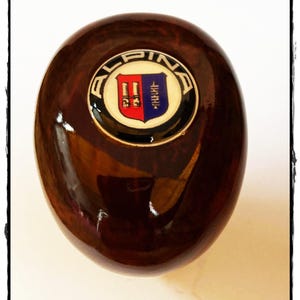 Manopla de câmbio em madeira de nogueira genuína para BMW ALPİNA, compatível com transmissão manual, modelos E36, E46 e E30.