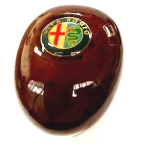 Houten pookknop past op Alfa Romeo-handleiding. Handgemaakte GTV GT Alfetta 145 155