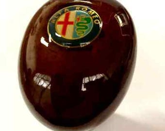 Pomo de cambio de madera compatible con Alfa Romeo manual. Hecho a mano para GTV GT Alfetta 145 155.