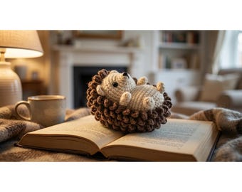 Amigurumi Hedgehog Crochet Pattern PDF | Heath the Hedgehog Plush | Cute Woodland Animal Toy | Instant Download