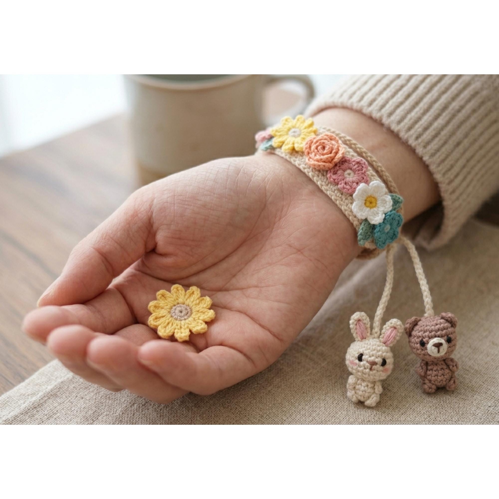 38 Crochet Jewellery Patterns with Brooches, Earrings, Bracelets 14 Crochet Bracelet Patterns Bundle