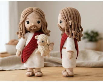 Jesus Christ Amigurumi Crochet Pattern PDF | Christian Doll Pattern | Beginner Friendly Religious Crochet | DIY Jesus Plush