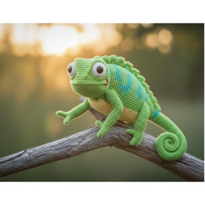 Realistic Bearded Dragon Amigurumi Crochet Pattern PDF | Stuffed Lizard Toy | Reptile Plush DIY | Gecko Crochet Instructions