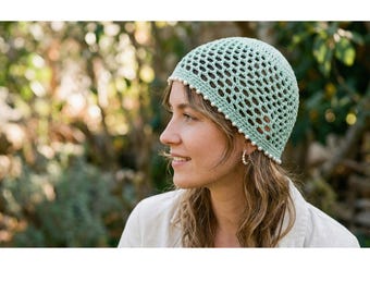 Boho Mandala Crochet Hat Pattern PDF, Beginner Bucket Hat, Granny Stitch Summer Hat Pattern, DIY Crochet Hat Digital Download
