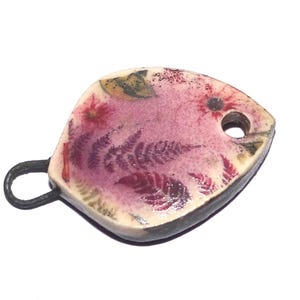 Ceramic Floral Bracelet Bar Cuff Connector Porcelain 28mm PP9-1