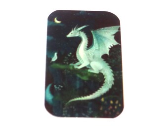 Faux Tin Dragon Pendant Handmade 33mm 1.25" MM7-2