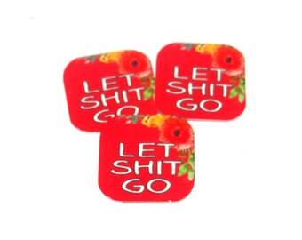 Faux Tin Adult Quote Charms Handmade 16mm MM8-3