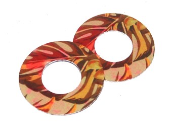 Faux Tin Patterned Washer Charms Handmade 20mm MM8-3