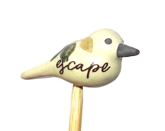 Ceramic Bird Beads